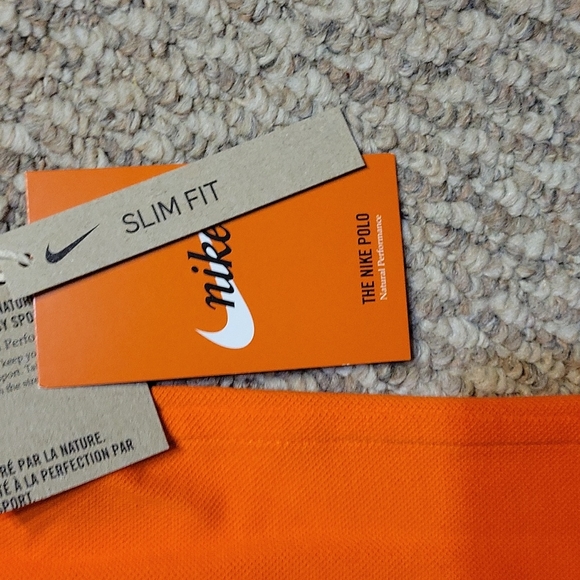 Men's Nike Golf slim fit polo orange NEW - Picture 4 of 6